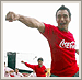 ZTV photo of 'Big Bro' Mek-Vinai Kraibutr leading fans in workout, as part of Coke PiBig campaign in Thailand